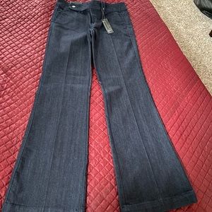 Dark denim trouser fit jeans